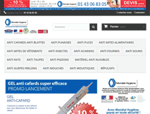 Tablet Screenshot of mondialhygiene.com